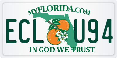FL license plate ECLU94
