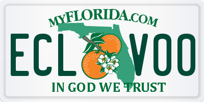 FL license plate ECLV00