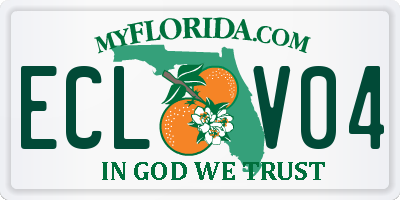 FL license plate ECLV04