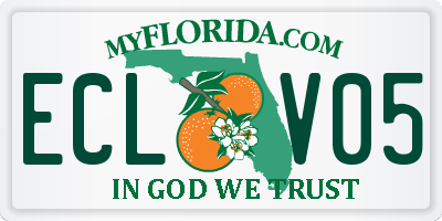 FL license plate ECLV05