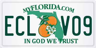 FL license plate ECLV09