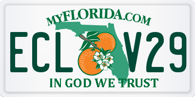 FL license plate ECLV29