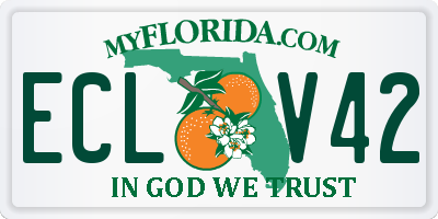 FL license plate ECLV42