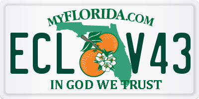 FL license plate ECLV43