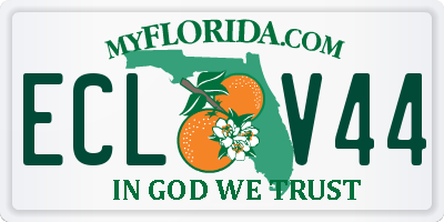 FL license plate ECLV44