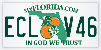 FL license plate ECLV46