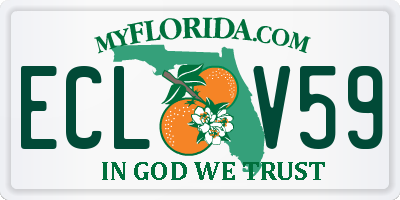 FL license plate ECLV59