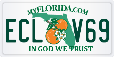 FL license plate ECLV69