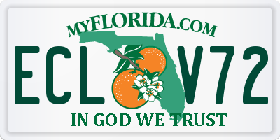FL license plate ECLV72