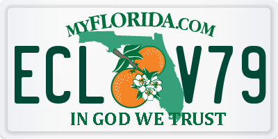FL license plate ECLV79