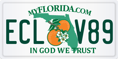 FL license plate ECLV89