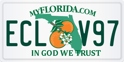 FL license plate ECLV97