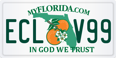 FL license plate ECLV99