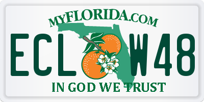 FL license plate ECLW48