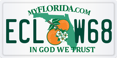 FL license plate ECLW68