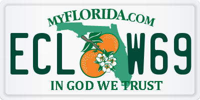 FL license plate ECLW69