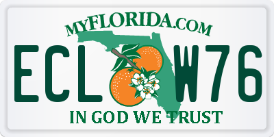 FL license plate ECLW76
