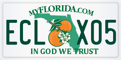 FL license plate ECLX05