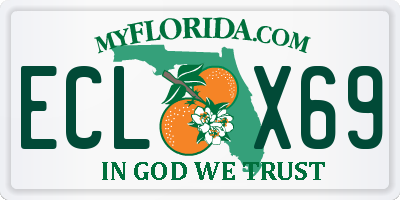 FL license plate ECLX69