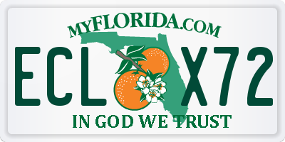 FL license plate ECLX72