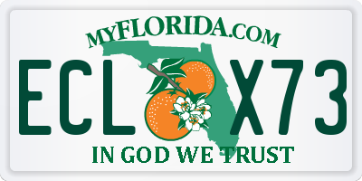 FL license plate ECLX73
