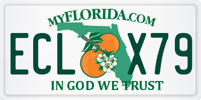 FL license plate ECLX79
