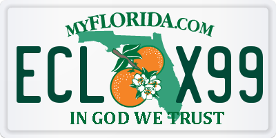 FL license plate ECLX99