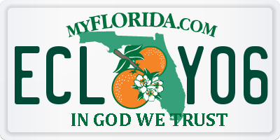 FL license plate ECLY06