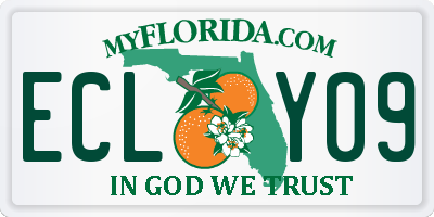 FL license plate ECLY09