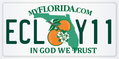 FL license plate ECLY11