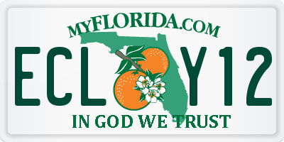 FL license plate ECLY12