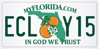 FL license plate ECLY15