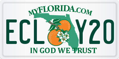 FL license plate ECLY20