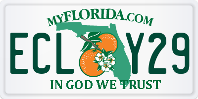 FL license plate ECLY29