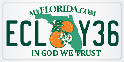 FL license plate ECLY36