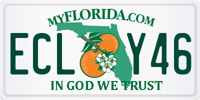 FL license plate ECLY46