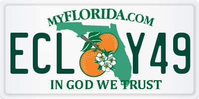 FL license plate ECLY49