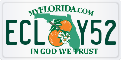 FL license plate ECLY52