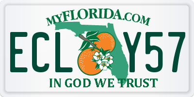 FL license plate ECLY57