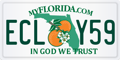FL license plate ECLY59