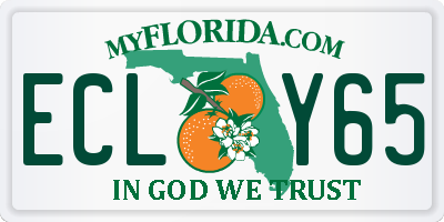FL license plate ECLY65