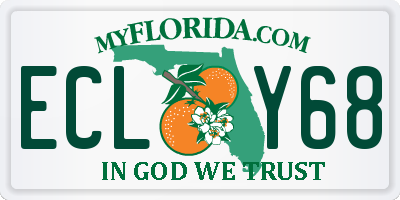 FL license plate ECLY68