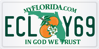 FL license plate ECLY69