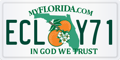 FL license plate ECLY71