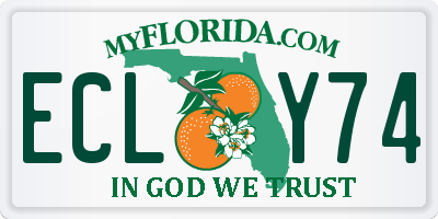 FL license plate ECLY74
