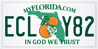 FL license plate ECLY82