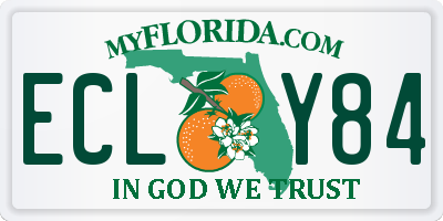 FL license plate ECLY84