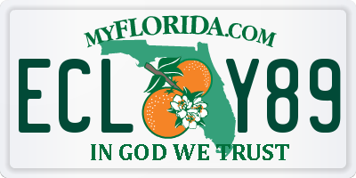 FL license plate ECLY89