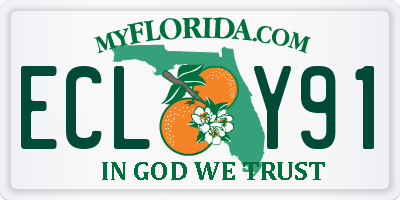FL license plate ECLY91