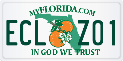 FL license plate ECLZ01